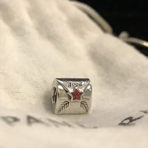 Authentic Pandora Letter to Santa Charm